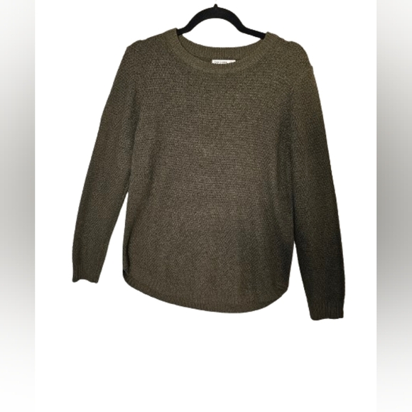 Pink Clover Textures Green Sweater Stitch Fix Women's Size Large NWOT - Picture 2 of 9